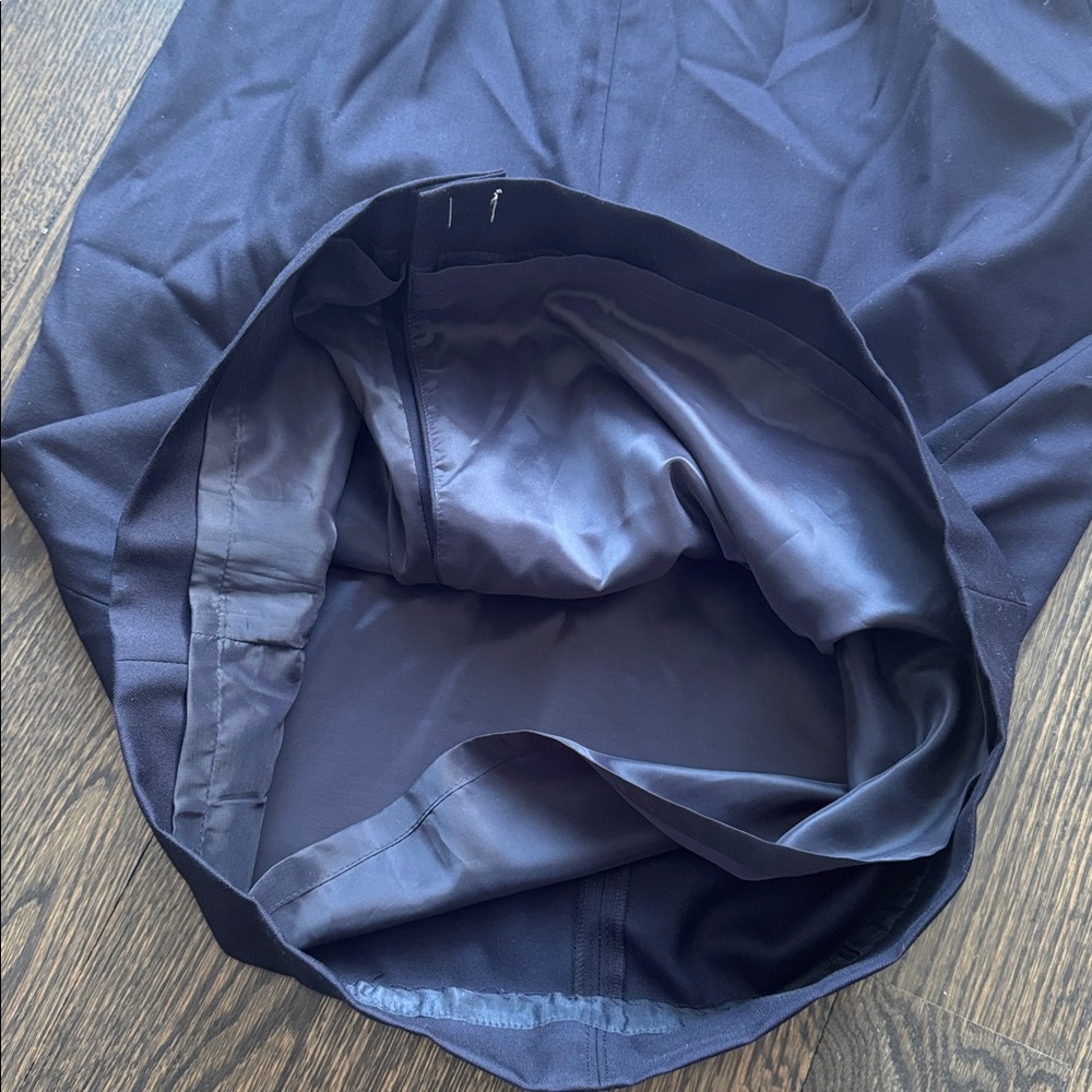 J. Crew Navy Belted Midi Dress - NWT - Picture 6 of 7